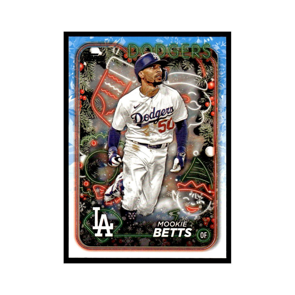 Mookie Betts 2024 Topps Holiday #H135 Los Angeles Dodgers Baseball Card NM