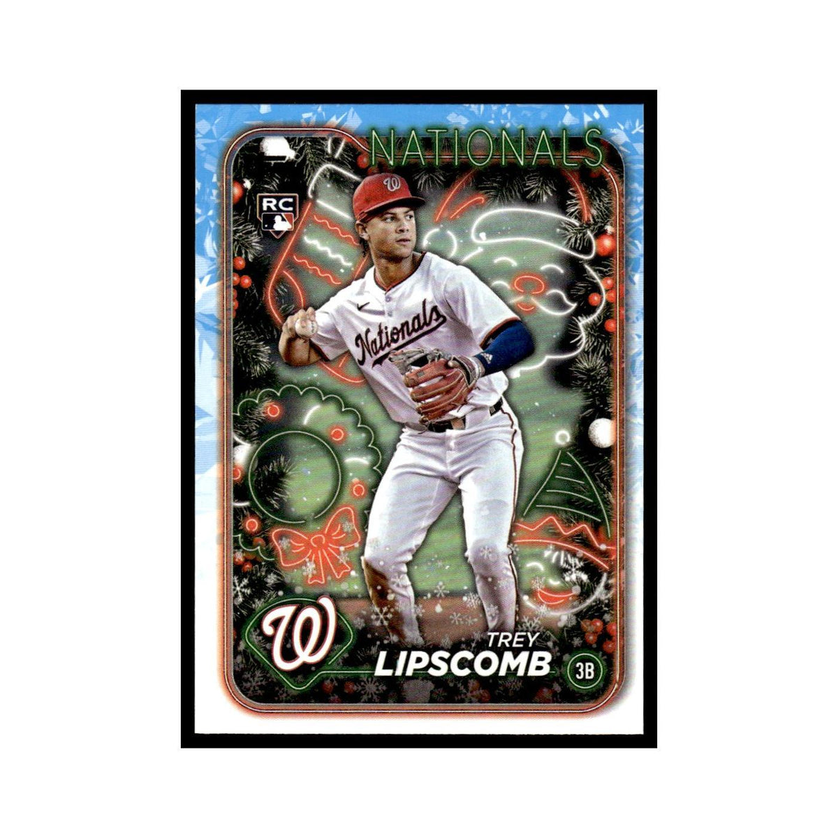 Trey Lipscomb Rookie 2024 Topps Holiday #H91 Washington Nationals NM