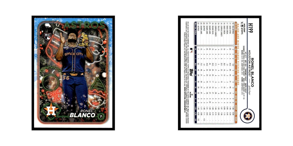 Ronel Blanco Rookie 2024 Topps Holiday #H199 Houston Astros Baseball Card NM
