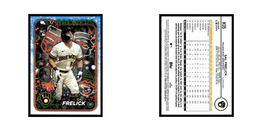 Sal Frelick Rookie 2024 Topps Holiday #H35 Milwaukee Brewers Baseball Card NM