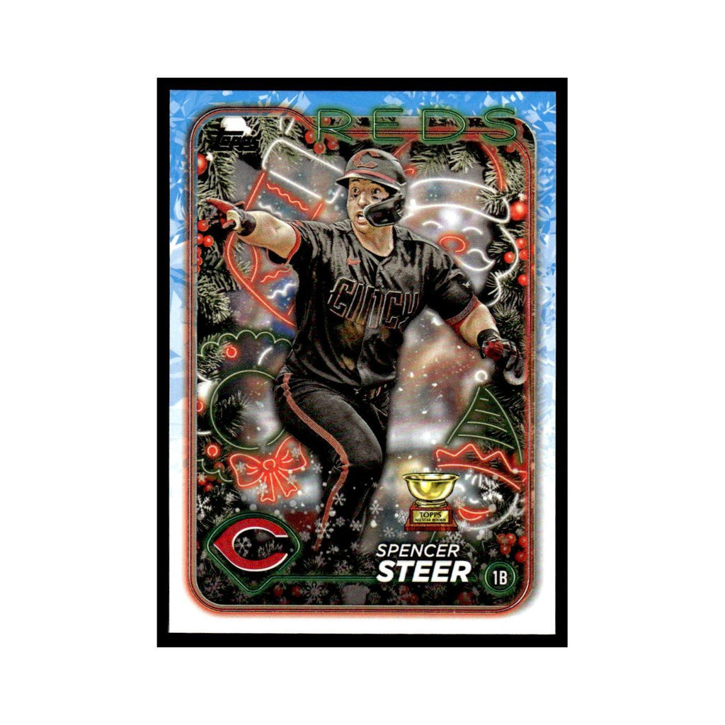 Spencer Steer 2024 Topps Holiday #H112 Cincinnati Reds Baseball Card NM