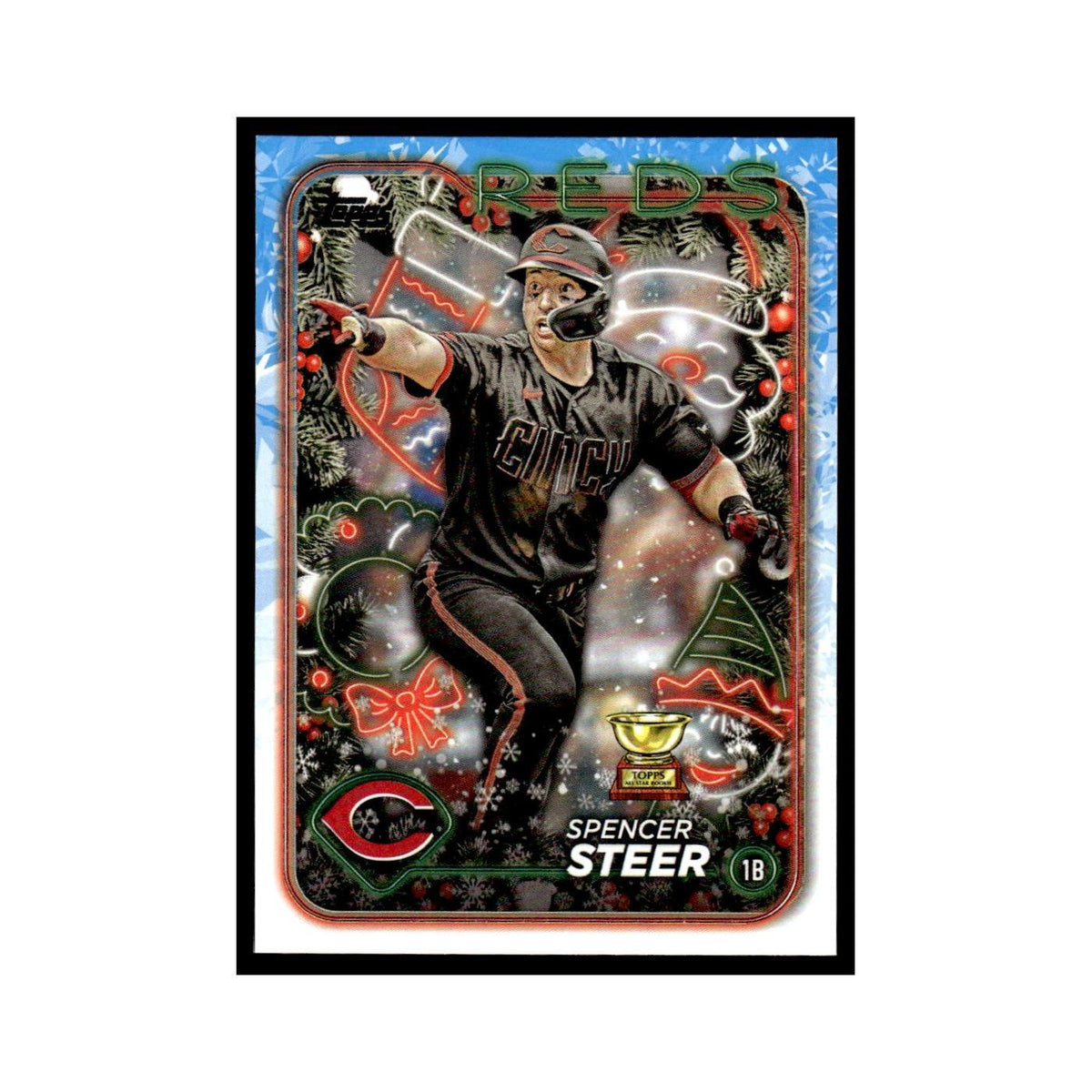 Spencer Steer 2024 Topps Holiday #H112 Cincinnati Reds Baseball Card NM