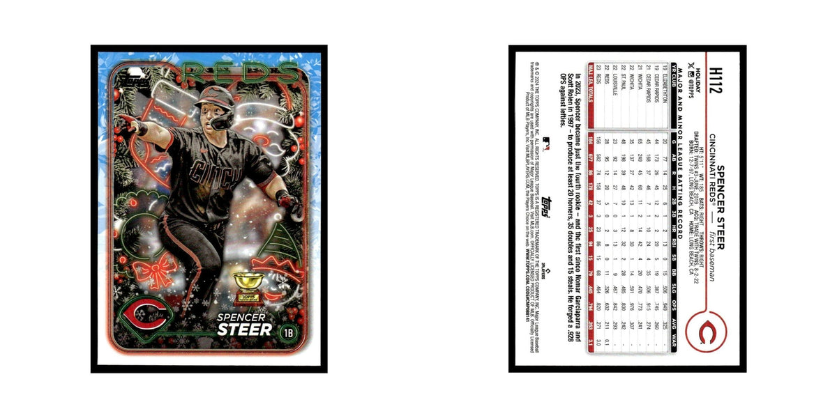 Spencer Steer 2024 Topps Holiday #H112 Cincinnati Reds Baseball Card NM