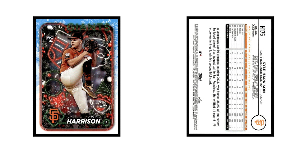 Kyle Harrison Rookie 2024 Topps Holiday #H175 San Francisco Giants NM