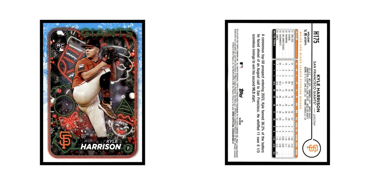 Kyle Harrison Rookie 2024 Topps Holiday #H175 San Francisco Giants NM