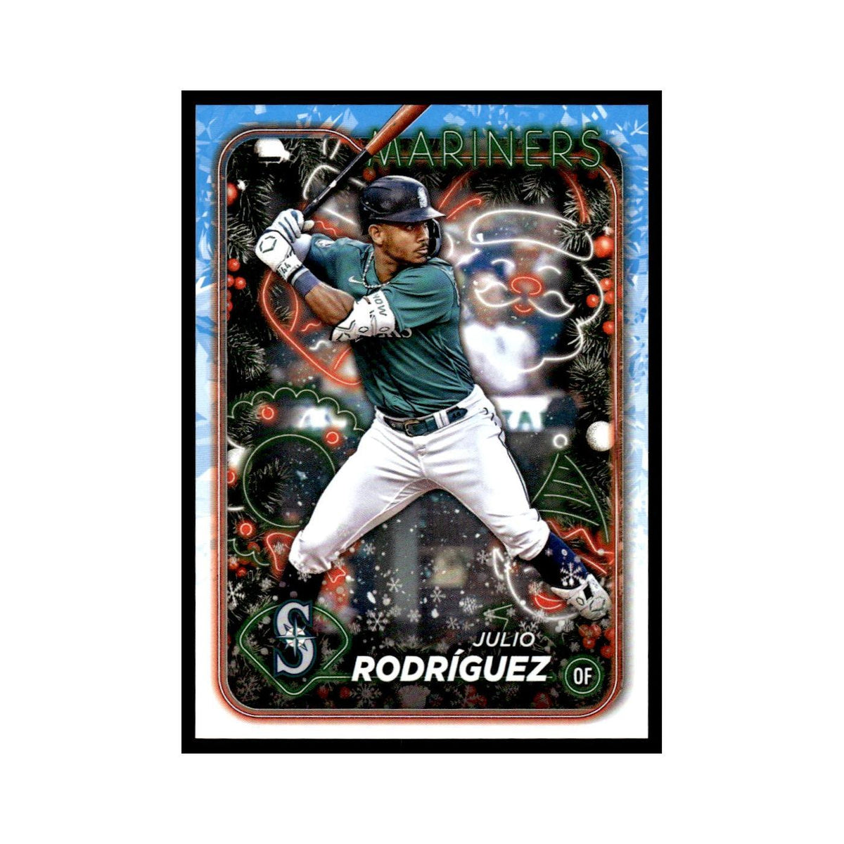 Julio Rodríguez 2024 Topps Holiday #H153 Seattle Mariners Baseball Card NM