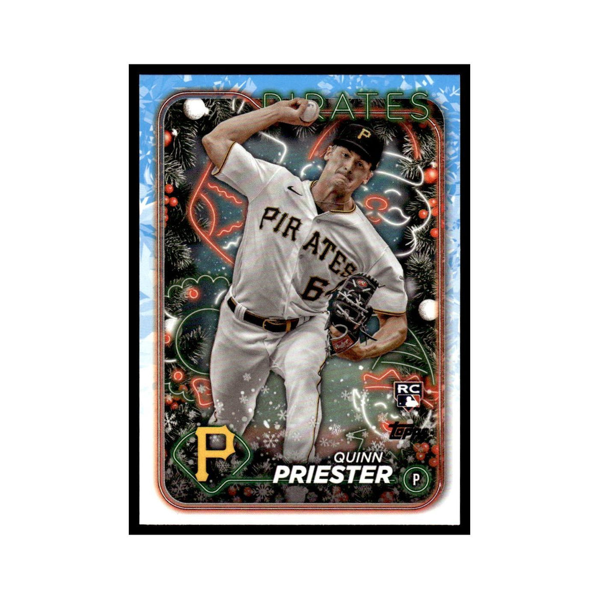 Quinn Priester Rookie 2024 Topps Holiday #H145 Pittsburgh Pirates NM