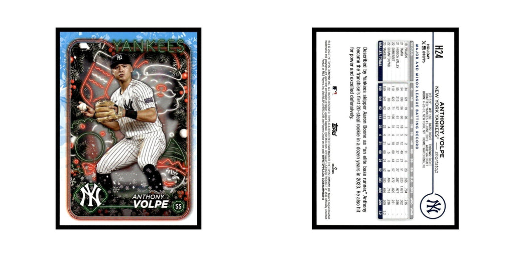 Anthony Volpe 2024 Topps Holiday #H24 New York Yankees Baseball Card NM