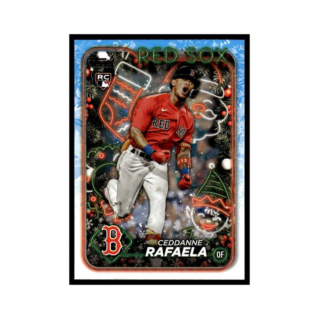 Ceddanne Rafaela Rookie 2024 Topps Holiday #H121 Boston Red Sox Baseball Card NM