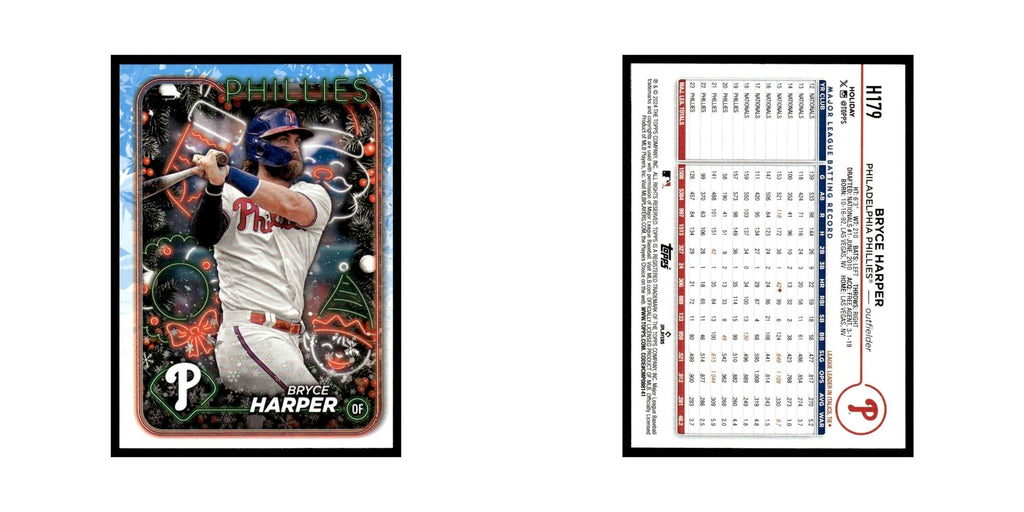 Bryce Harper 2024 Topps Holiday #H179 Philadelphia Phillies Baseball Card NM