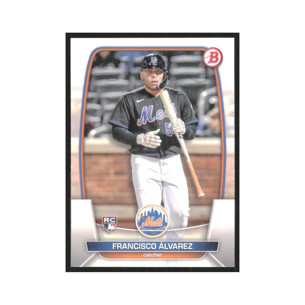 Francisco Alvarez Rookie 2023 Bowman #49 New York Mets Baseball Card NM