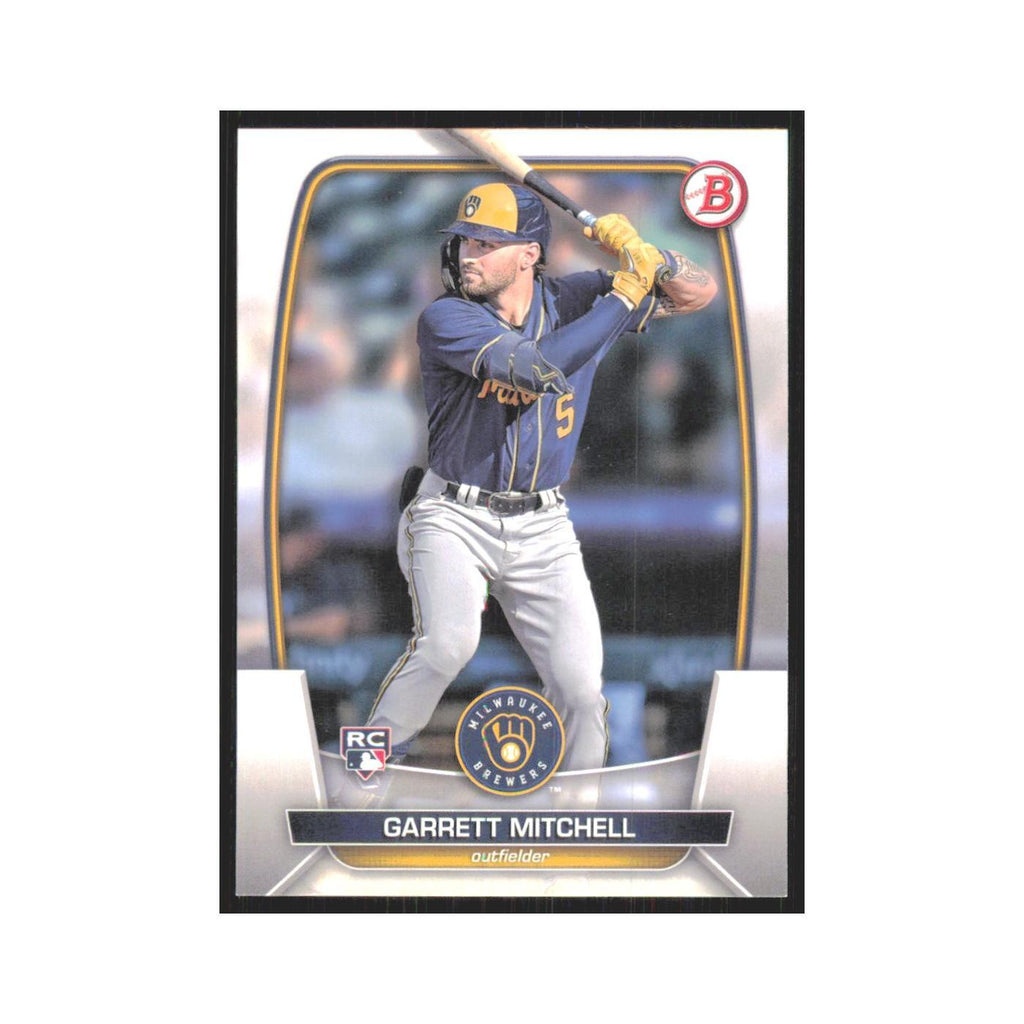 Garrett Mitchell Rookie 2023 Bowman #41 Milwaukee Brewers Baseball Card NM
