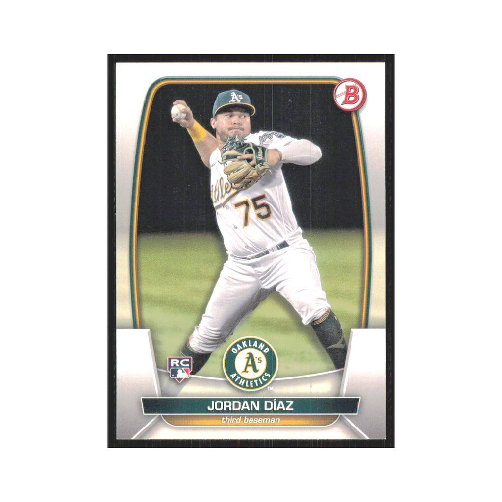 Jordan Diaz Rookie 2023 Bowman #61 Oakland Athletics Baseball Card NM