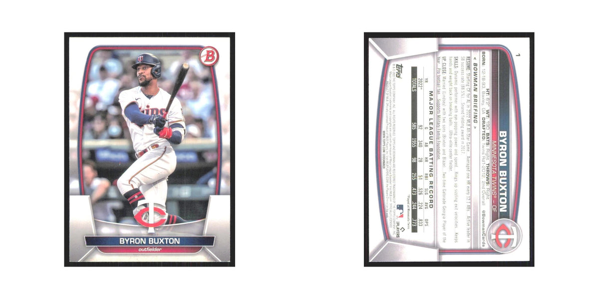 Byron Buxton 2023 Bowman #1 Minnesota Twins Baseball Card NM