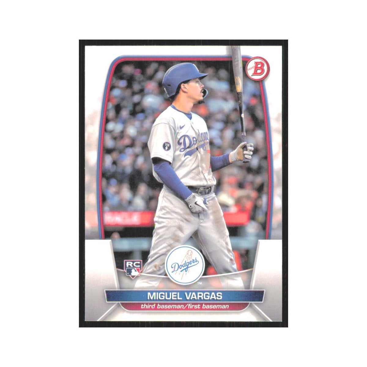 Miguel Vargas Rookie 2023 Bowman #88 Los Angeles Dodgers Baseball Card NM