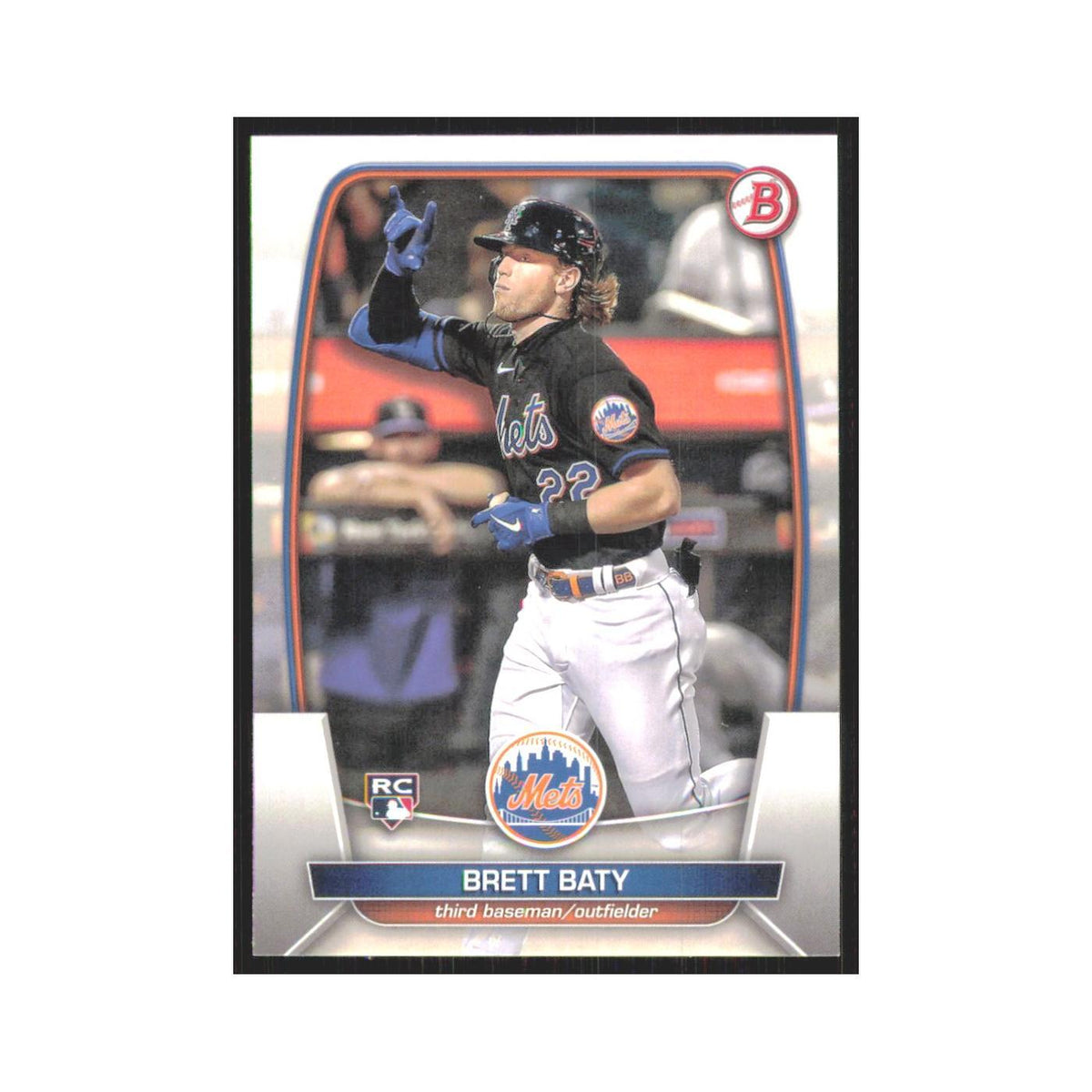 Brett Baty Rookie 2023 Bowman #80 New York Mets Baseball Card NM