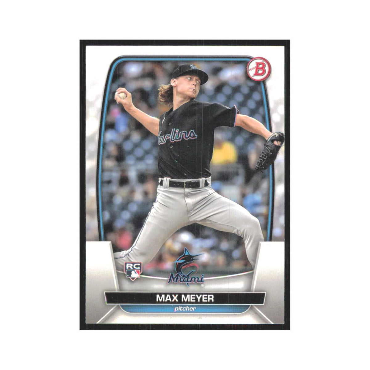 Max Meyer Rookie 2023 Bowman #36 Miami Marlins Baseball Card NM