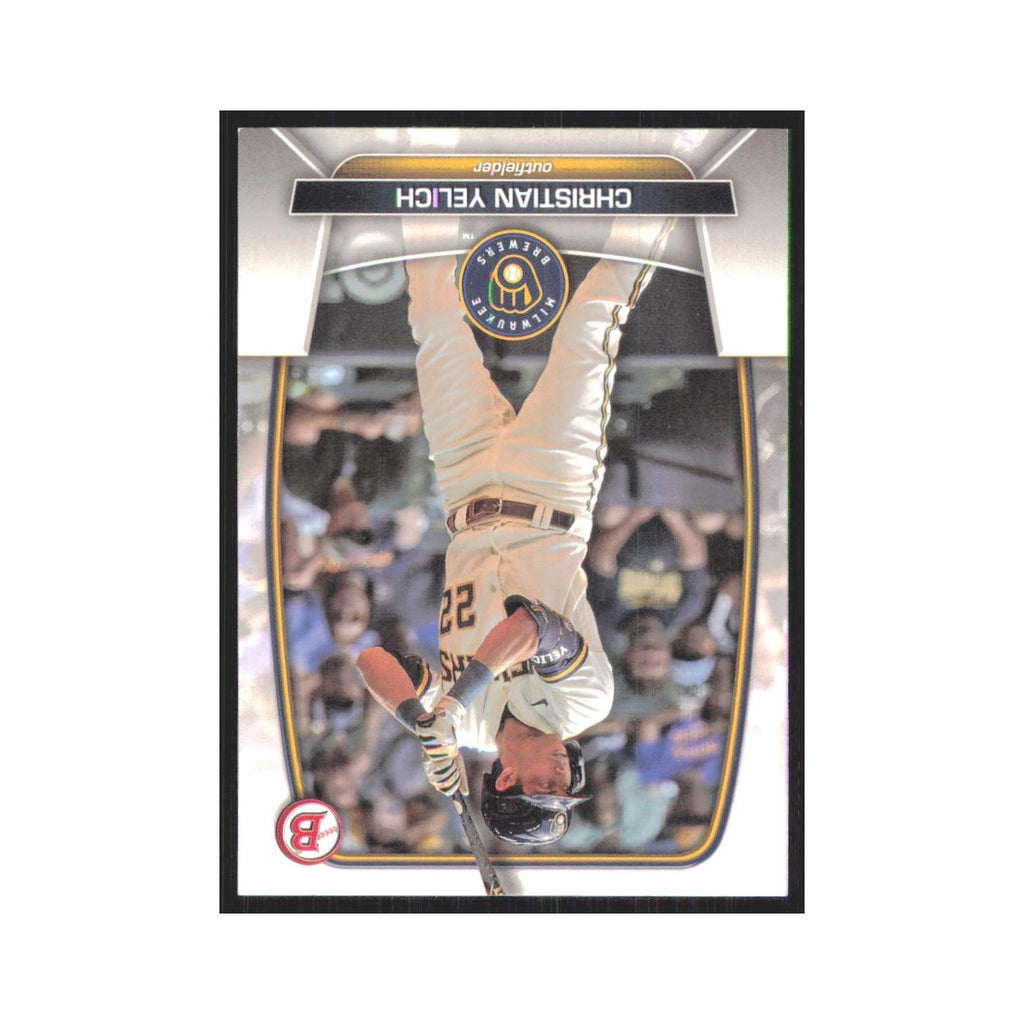 Christian Yelich 2023 Bowman #23 Milwaukee Brewers Baseball Card NM