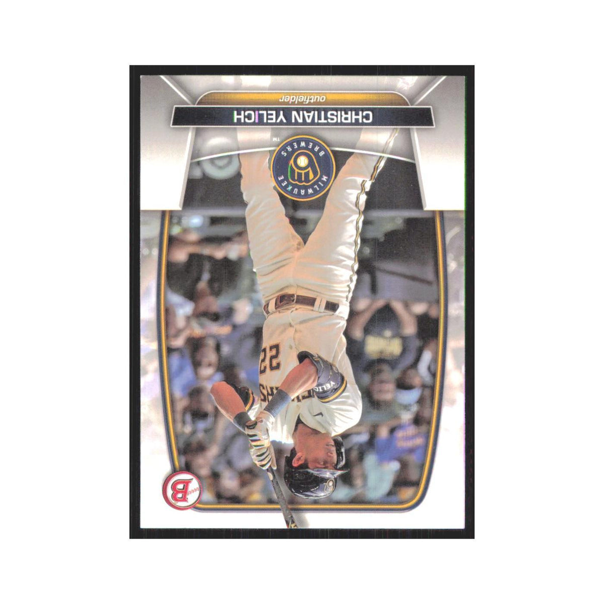 Christian Yelich 2023 Bowman #23 Milwaukee Brewers Baseball Card NM