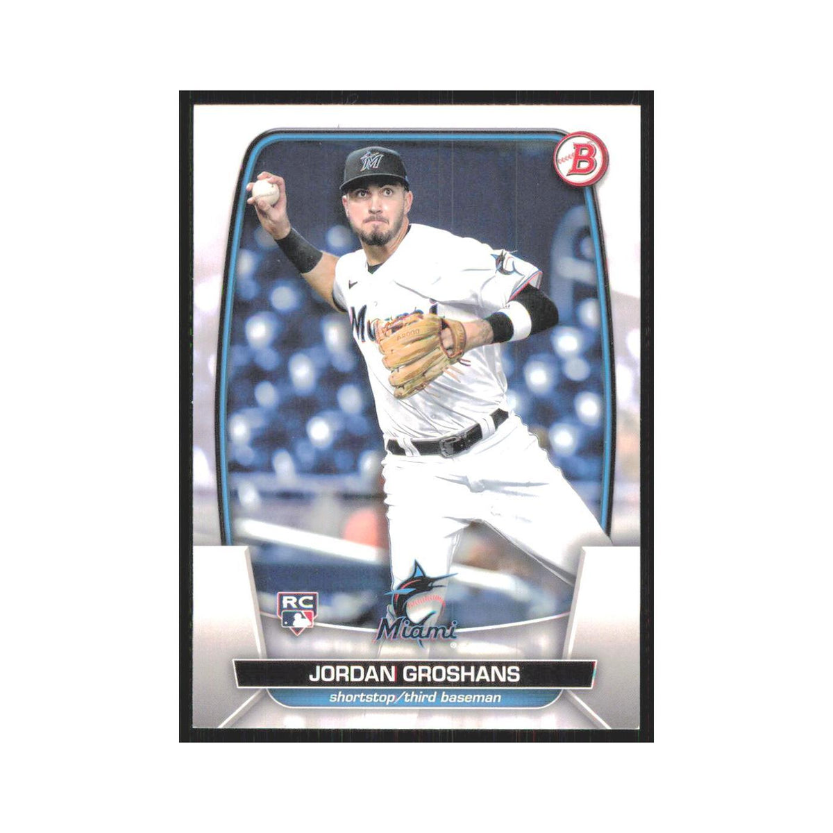 Jordan Groshans Rookie 2023 Bowman #68 Miami Marlins Baseball Card NM