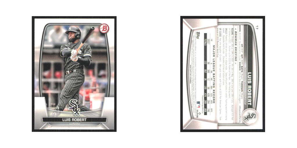 Luis Robert 2023 Bowman #17 Chicago White Sox Baseball Card NM