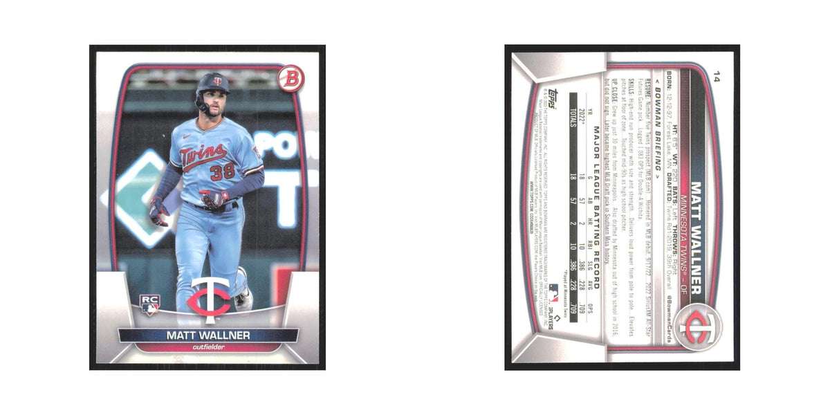Matt Wallner Rookie 2023 Bowman #14 Minnesota Twins Baseball Card NM