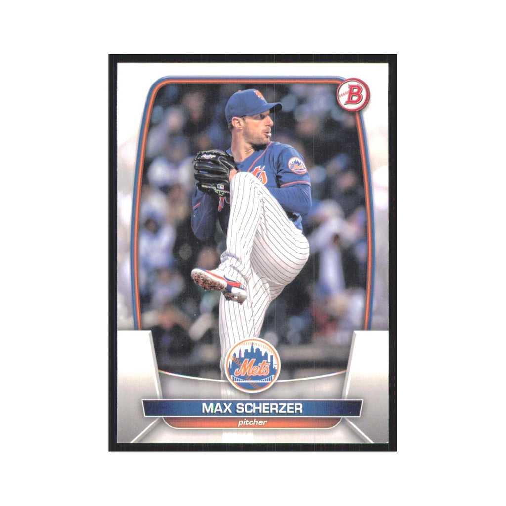 Max Scherzer 2023 Bowman #53 New York Mets Baseball Card NM