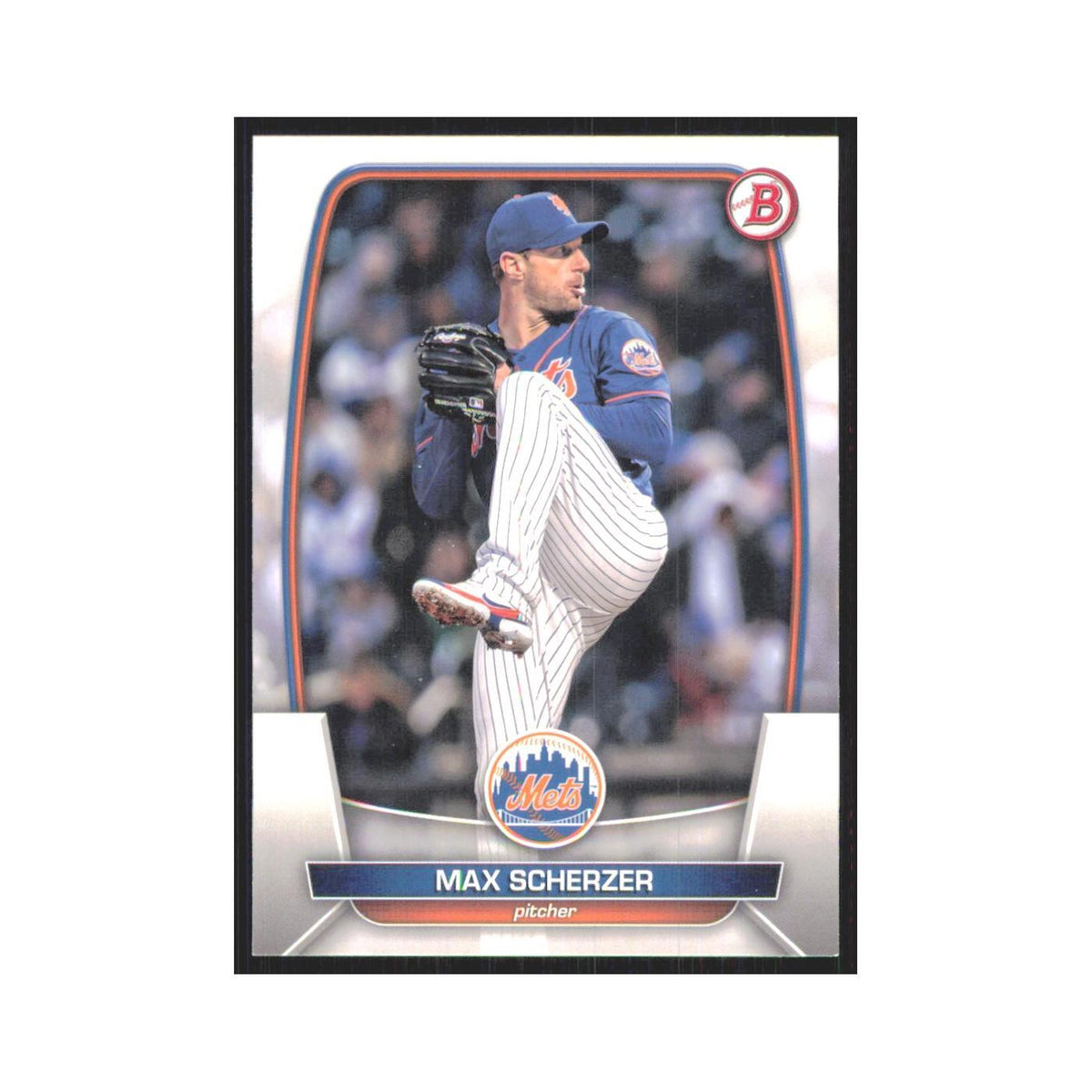 Max Scherzer 2023 Bowman #53 New York Mets Baseball Card NM