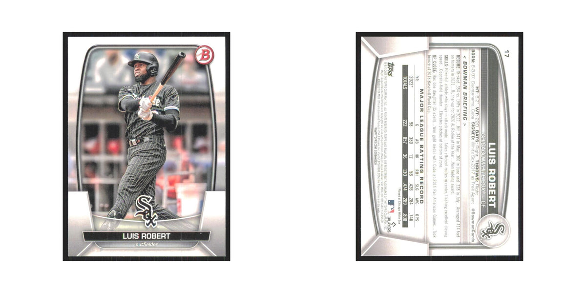 Luis Robert 2023 Bowman #17 Chicago White Sox Baseball Card NM