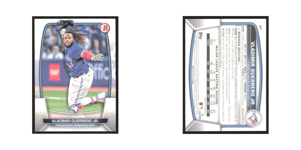 Vladimir Guerrero Jr. 2023 Bowman #87 Toronto Blue Jays Baseball Card NM