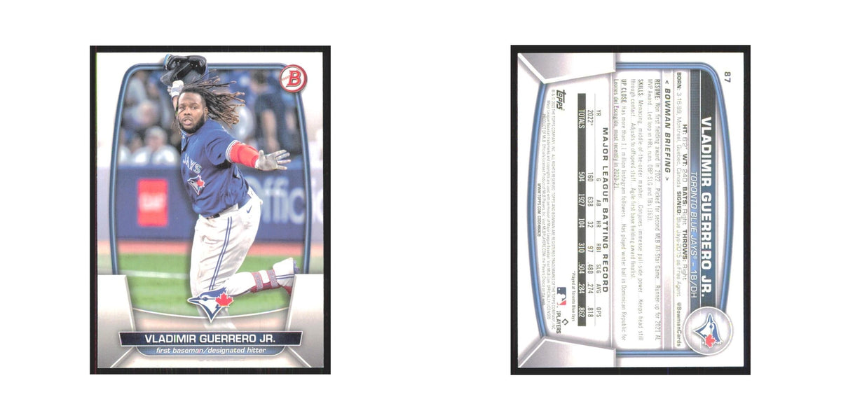 Vladimir Guerrero Jr. 2023 Bowman #87 Toronto Blue Jays Baseball Card NM