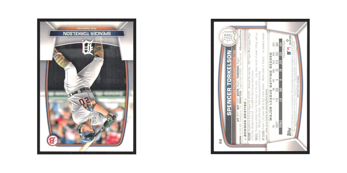 Spencer Torkelson 2023 Bowman #86 Detroit Tigers Baseball Card NM