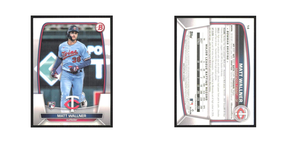 Matt Wallner Rookie 2023 Bowman #14 Minnesota Twins Baseball Card NM