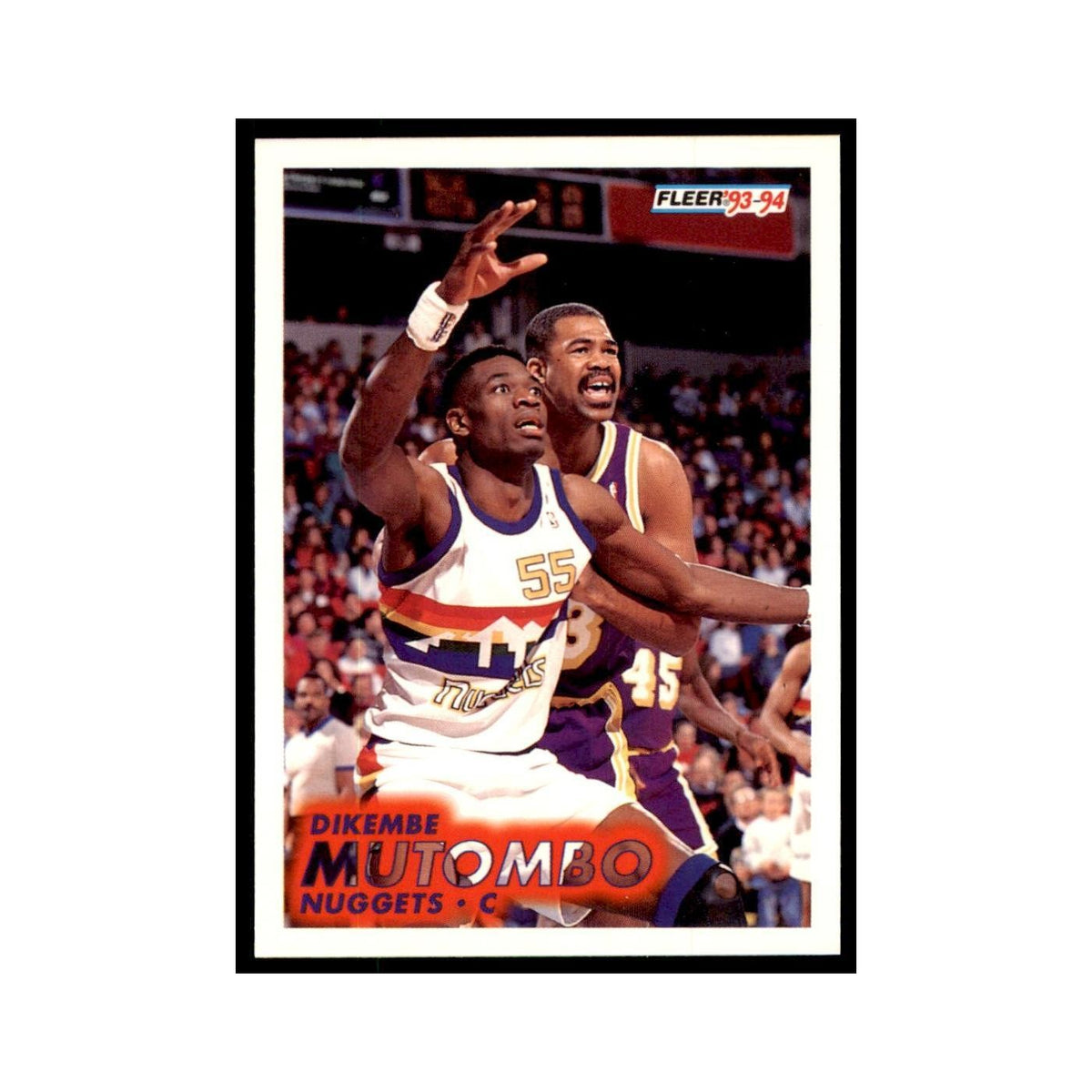 1993 Fleer Dikembe Mutombo Basketball Cards #54