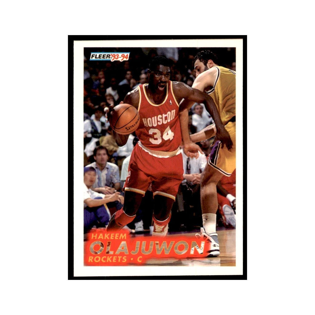 1993 Fleer Hakeem Olajuwon Basketball Cards #79