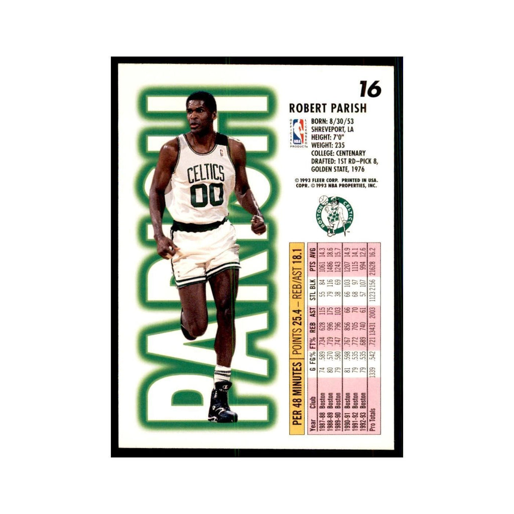 1993 Fleer Robert Parish Basketball Cards #16