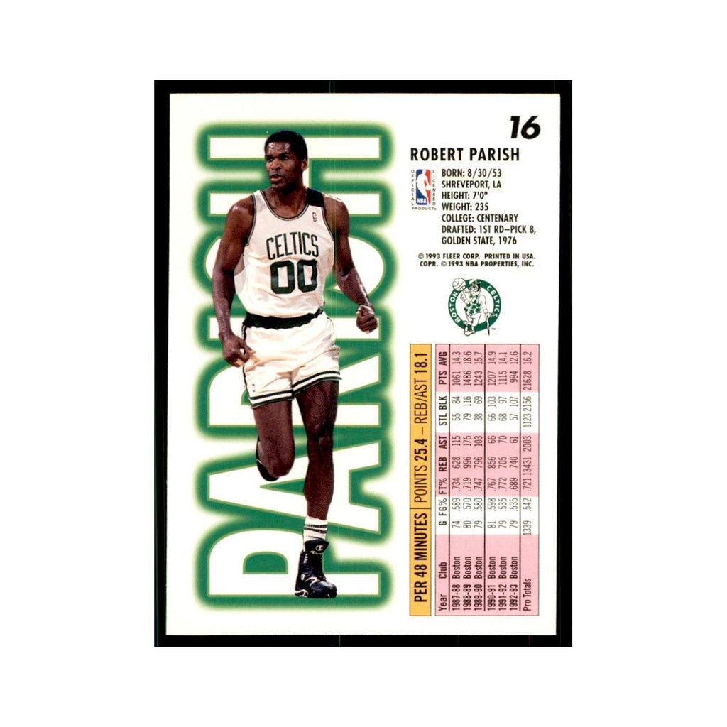 1993 Fleer Robert Parish Basketball Cards #16
