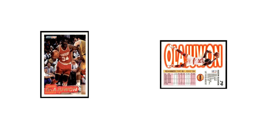 1993 Fleer Hakeem Olajuwon Basketball Cards #79