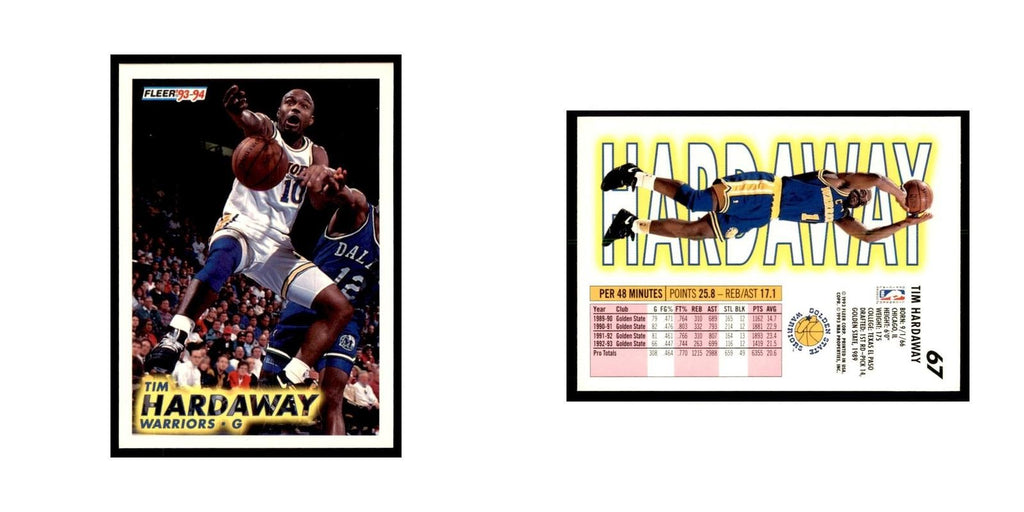 1993 Fleer Tim Hardaway Basketball Cards #67