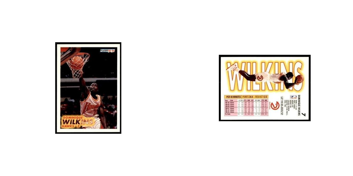 1993 Fleer Dominique Wilkins Basketball Cards #7