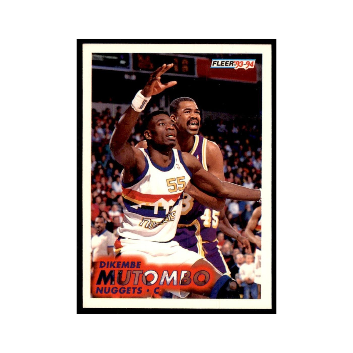 1993 Fleer Dikembe Mutombo Basketball Cards #54