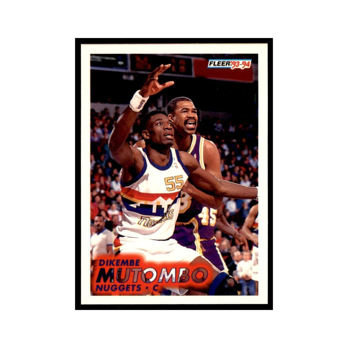 1993 Fleer Dikembe Mutombo Basketball Cards #54
