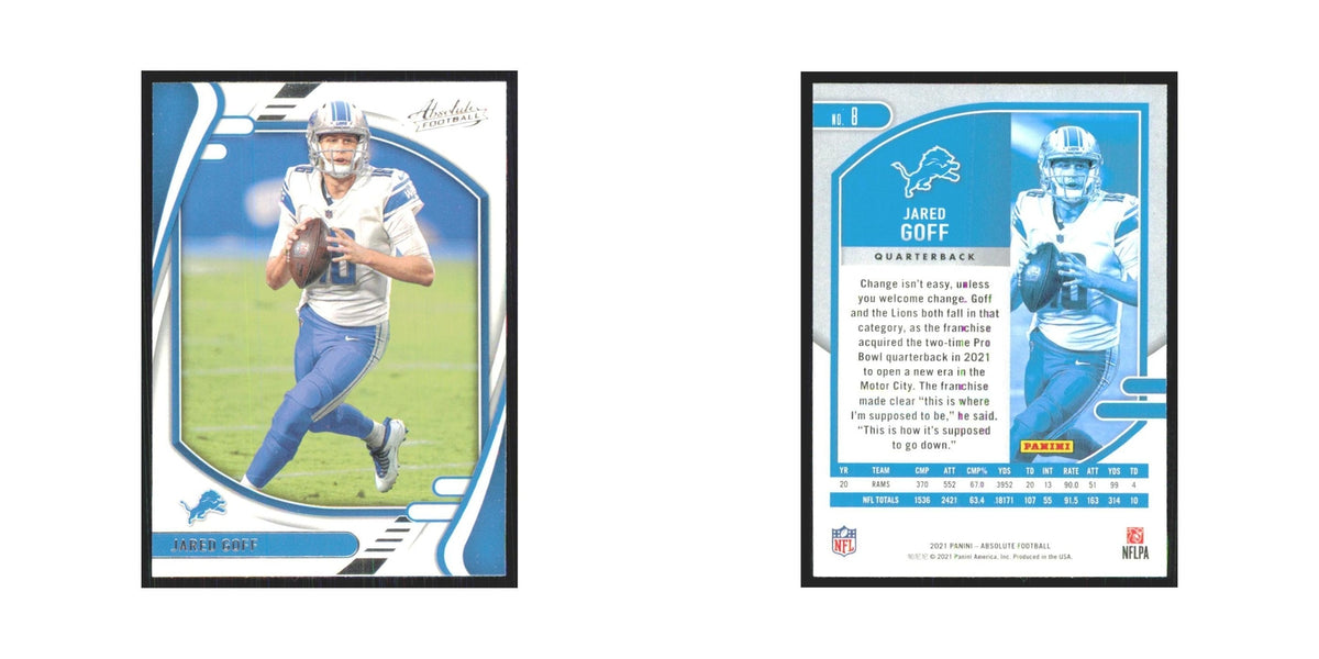 2021 Panini Absolute Jared Goff Lions #8