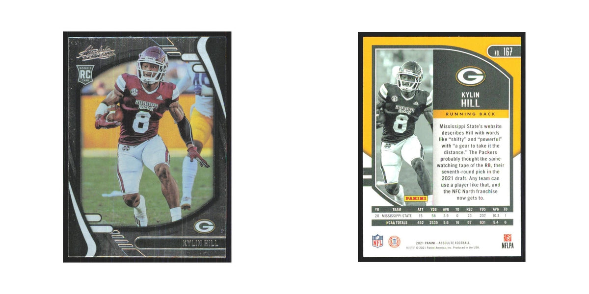 2021 Panini Absolute Kylin Hill RC Packers #167