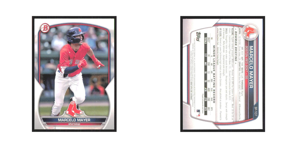 Marcelo Mayer 2023 Bowman Prospects #BP-107 Boston Red Sox Baseball Card NM