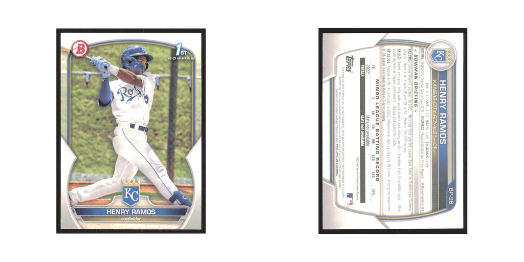 Henry Ramos 2023 Bowman Prospects #BP-96 Kansas City Royals Baseball Card NM