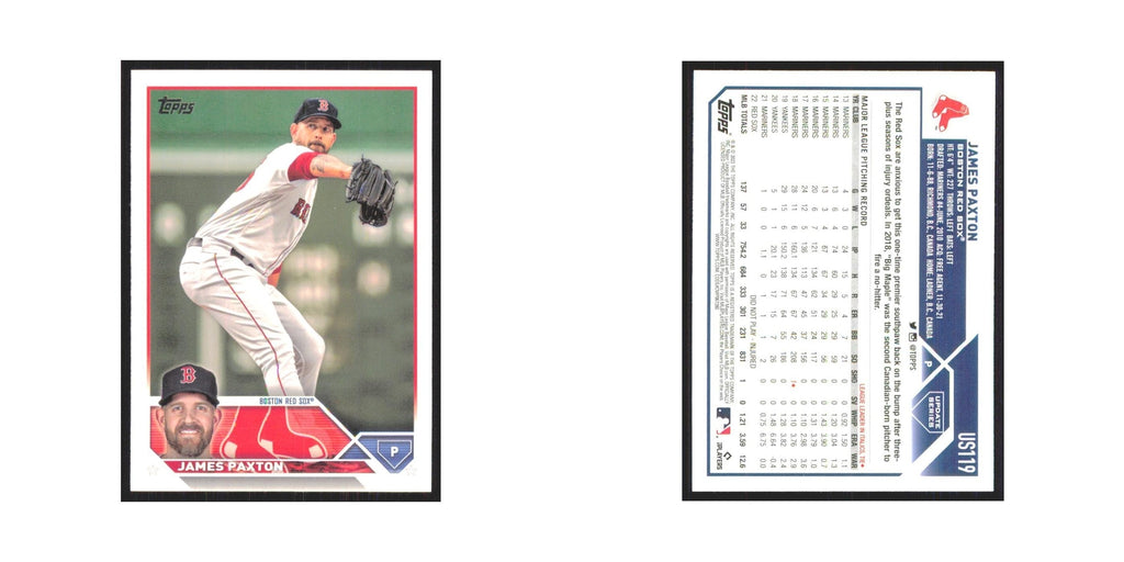 James Paxton 2023 Topps Update #US119 Boston Red Sox Baseball Card NM