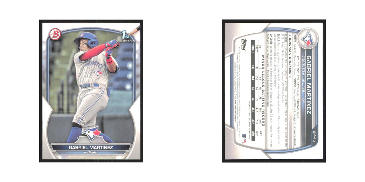 Gabriel Martinez 2023 Bowman Prospects #BP-45 Toronto Blue Jays Baseball Card NM