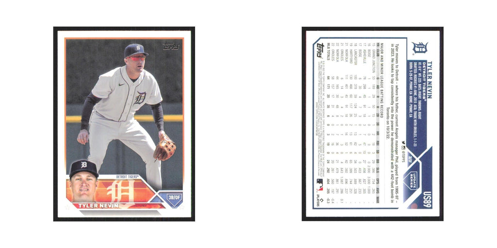 Tyler Nevin 2023 Topps Update #US89 Detroit Tigers Baseball Card NM
