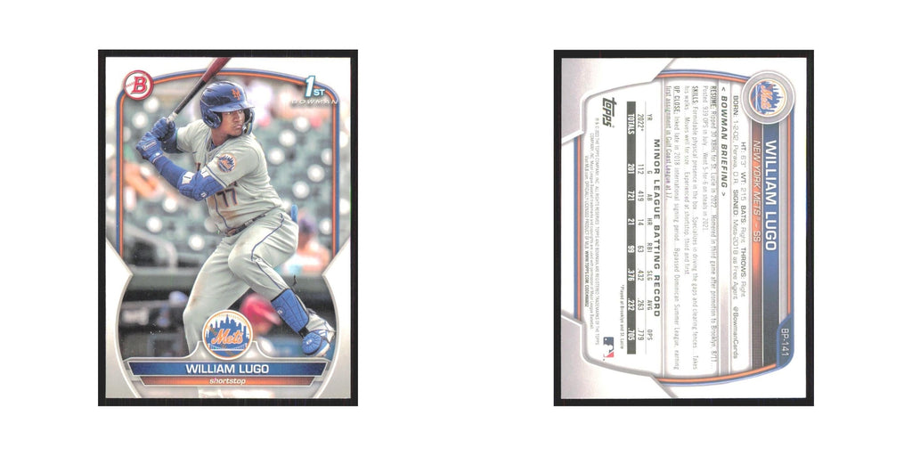 William Lugo 2023 Bowman Prospects #BP-141 New York Mets Baseball Card NM